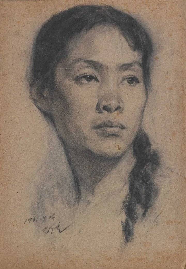【鉴赏】靳尚谊素描肖像作品欣赏
