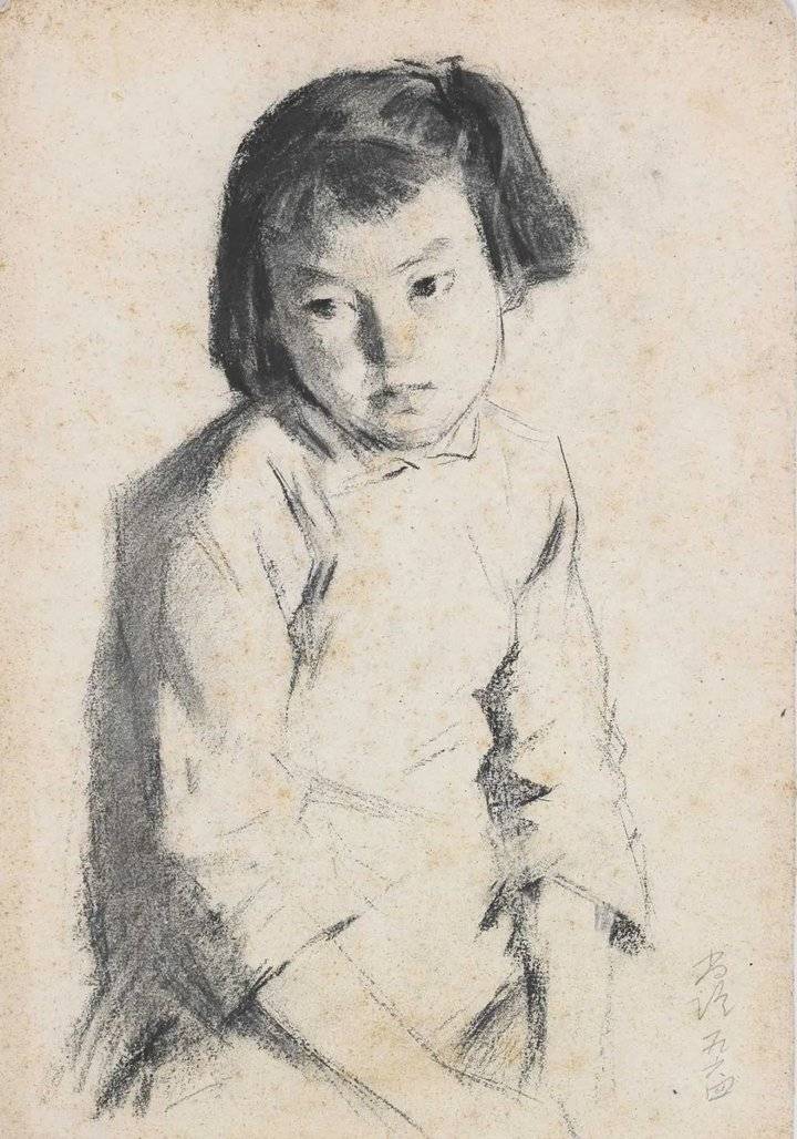 【鉴赏】靳尚谊素描肖像作品欣赏