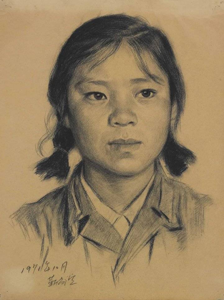 【鉴赏】靳尚谊素描肖像作品欣赏