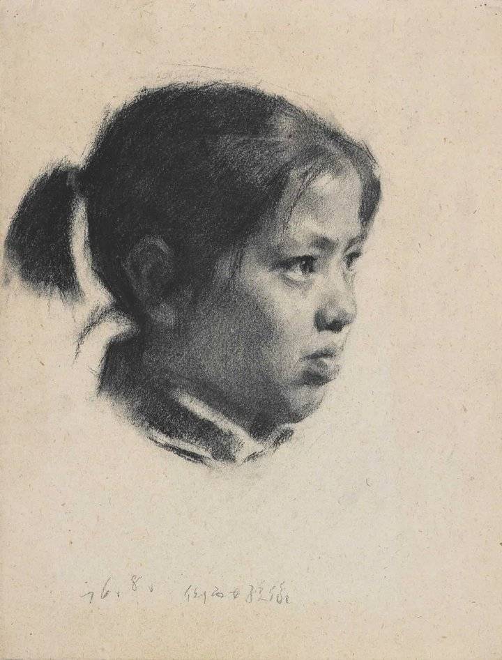 【鉴赏】靳尚谊素描肖像作品欣赏