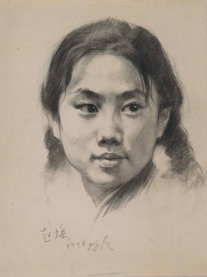 【鉴赏】靳尚谊素描肖像作品欣赏