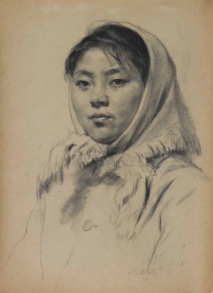 【鉴赏】靳尚谊素描肖像作品欣赏