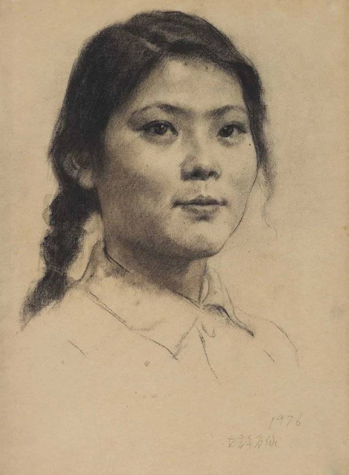 【鉴赏】靳尚谊素描肖像作品欣赏