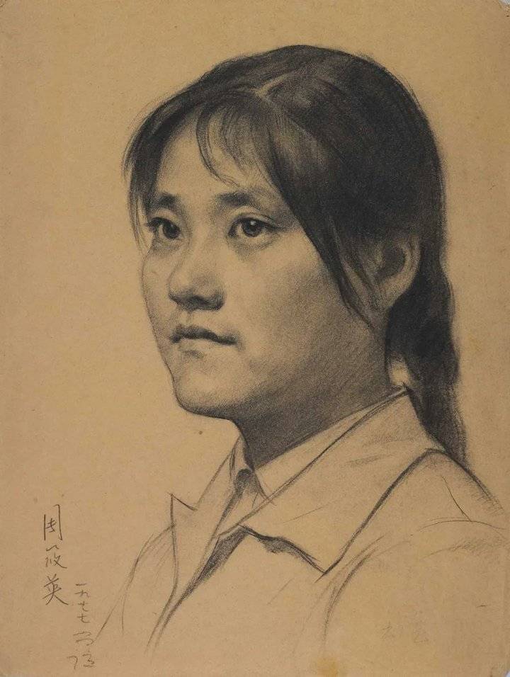 【鉴赏】靳尚谊素描肖像作品欣赏