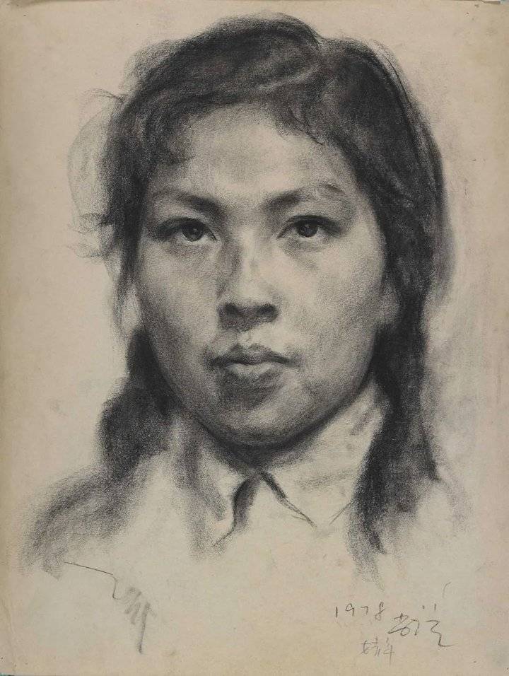 【鉴赏】靳尚谊素描肖像作品欣赏