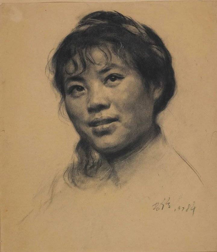 【鉴赏】靳尚谊素描肖像作品欣赏